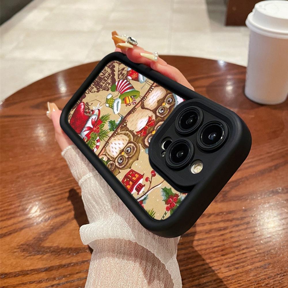 Ae103 Christmas Tree Christmas Phone Cases for Samsung M54 A72 M23 Moto G30 Google Pixel 9 OnePlus 11 Infinix Tecno Angel Eye Ladder Protective Cover