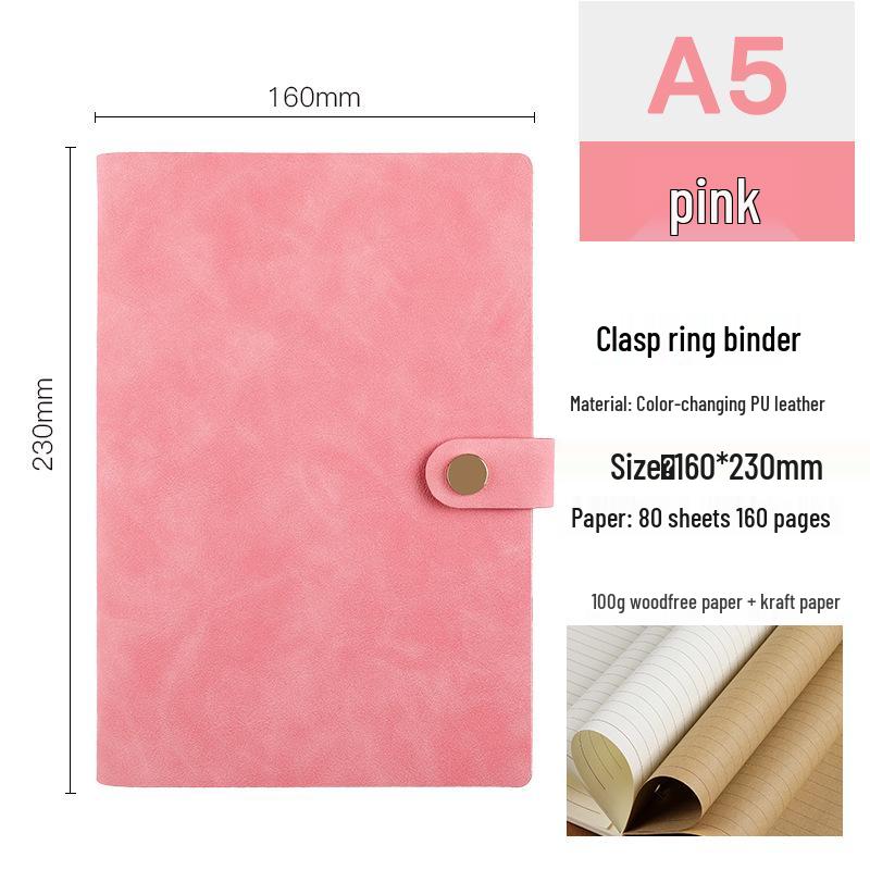 Retro A5/A6/A7 Loose-Leaf Business Journal & Office Diary