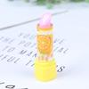 1Pc Child Lipstick Shaped Eraser Student Stationery Xmas Gift Pencil Erasers