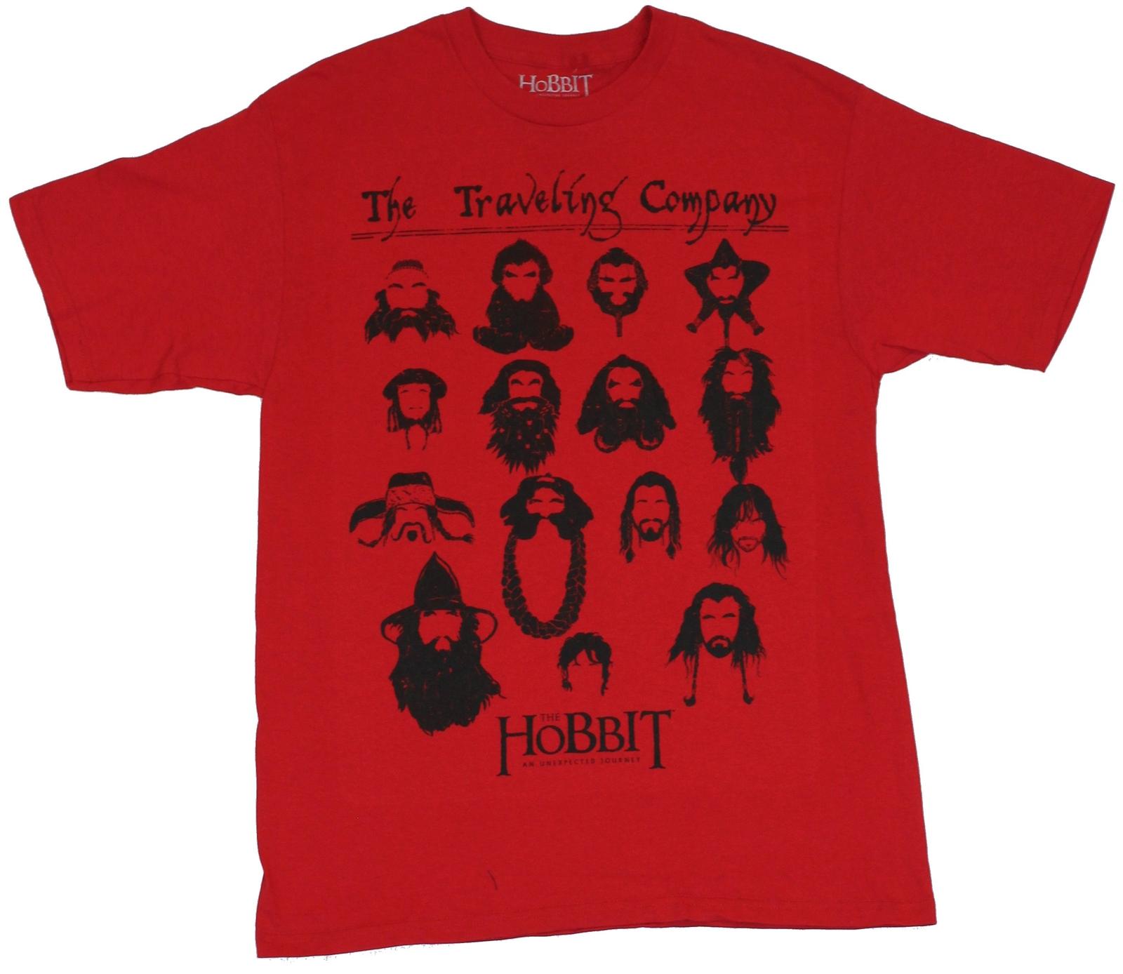 The Hobbit Adult New T-shirt The Traveling Company Beard Pics L