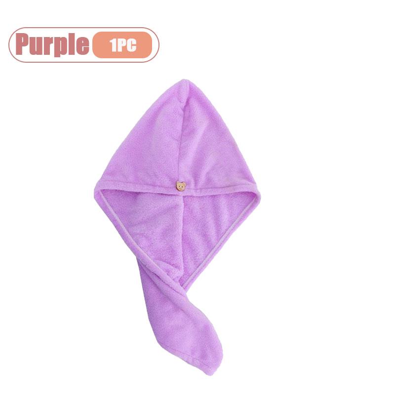 1-10PCS Ultra Absorbent Quick Dry Towel Head Wrap Wringing Hair Turban Womens Super Soft Hair Drying Cap Bath Accessories