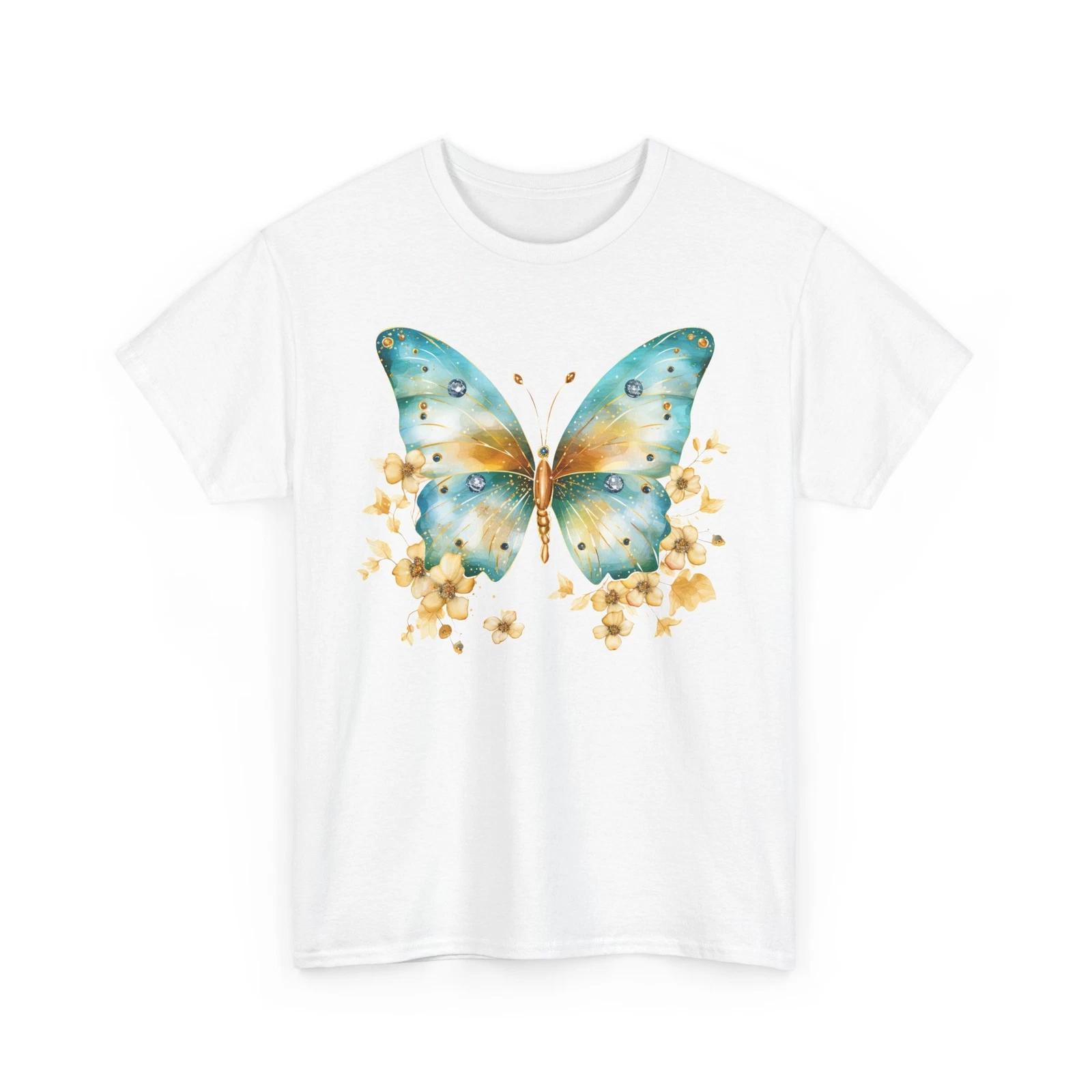 Boho Butterfly Graphic Tee Women’s Cute Oversized Aesthetic Vintage Shirt L