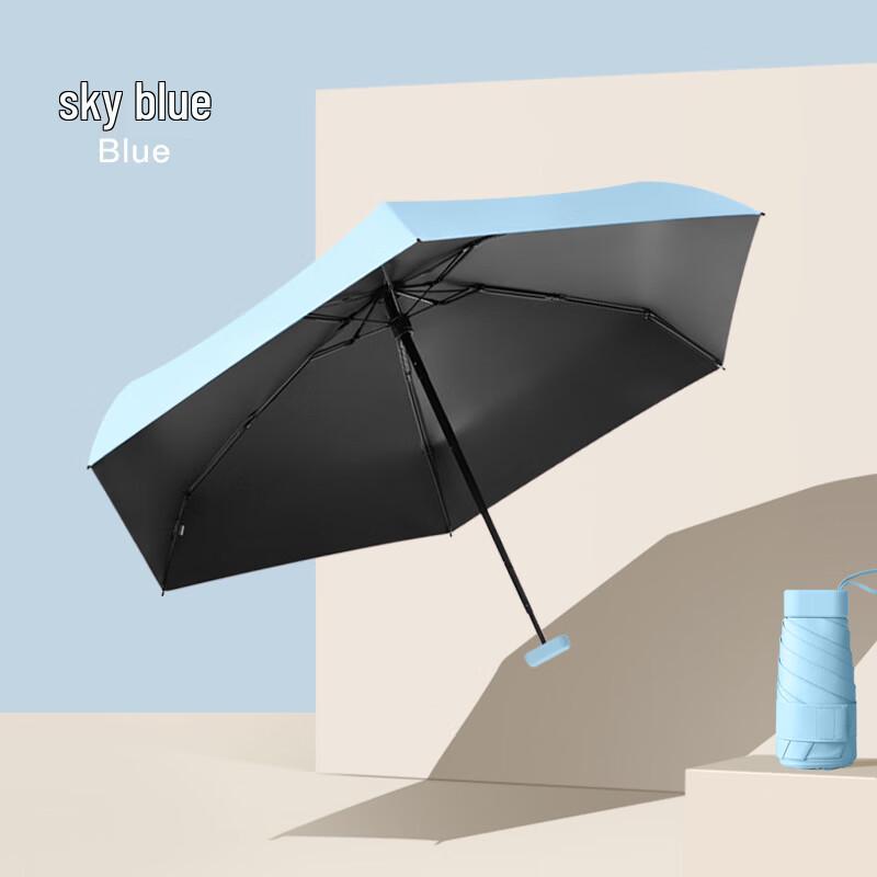 Mangmi Mini Flat Six-Fold Dual-Use Umbrella