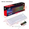 Game Keyboard 68-key Three-color Matching Keycap Key-line Separation RGB Backlit Membrane Keyboard