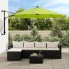 Vidaxl Wall-Mounted Garden Parasol, Green, 290 Cm