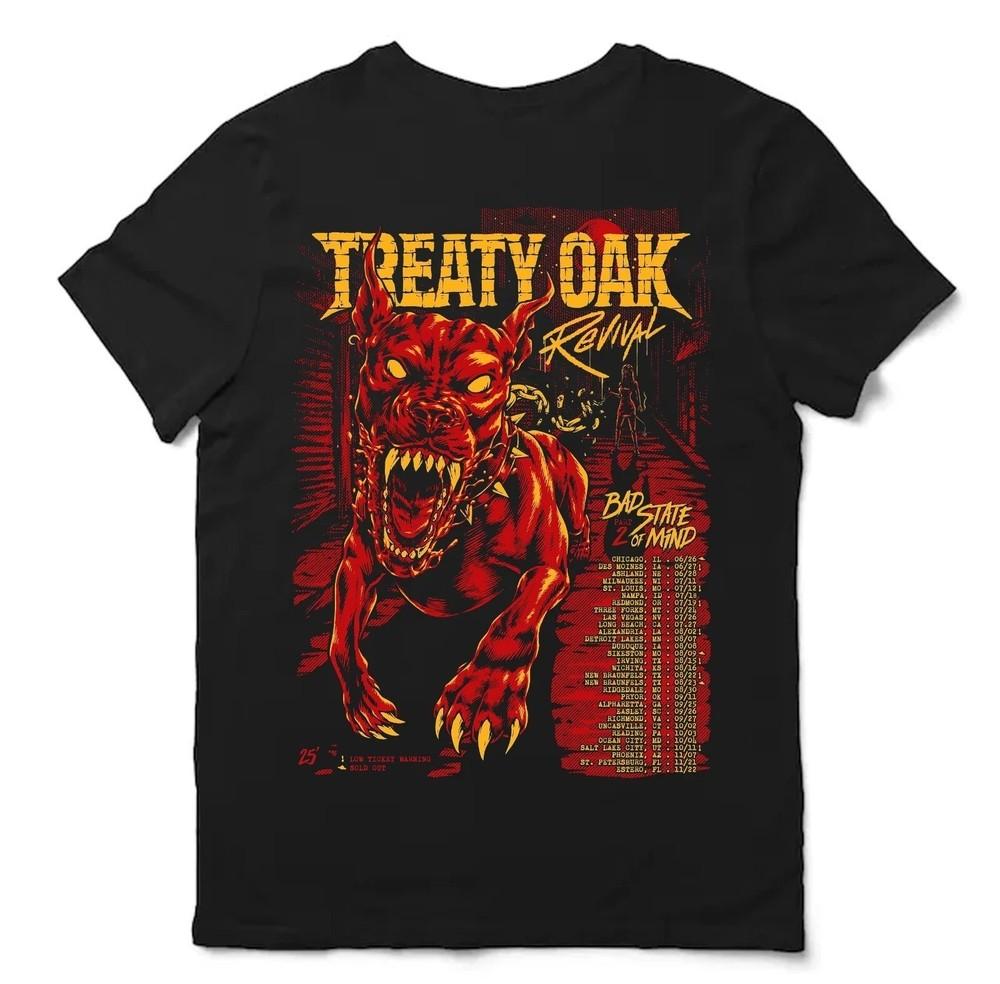 Treaty! Oak Revival announces the “Bad State Of Mind Part 2 Tour 2025 T Shirt Unisex T-Shirt XXL