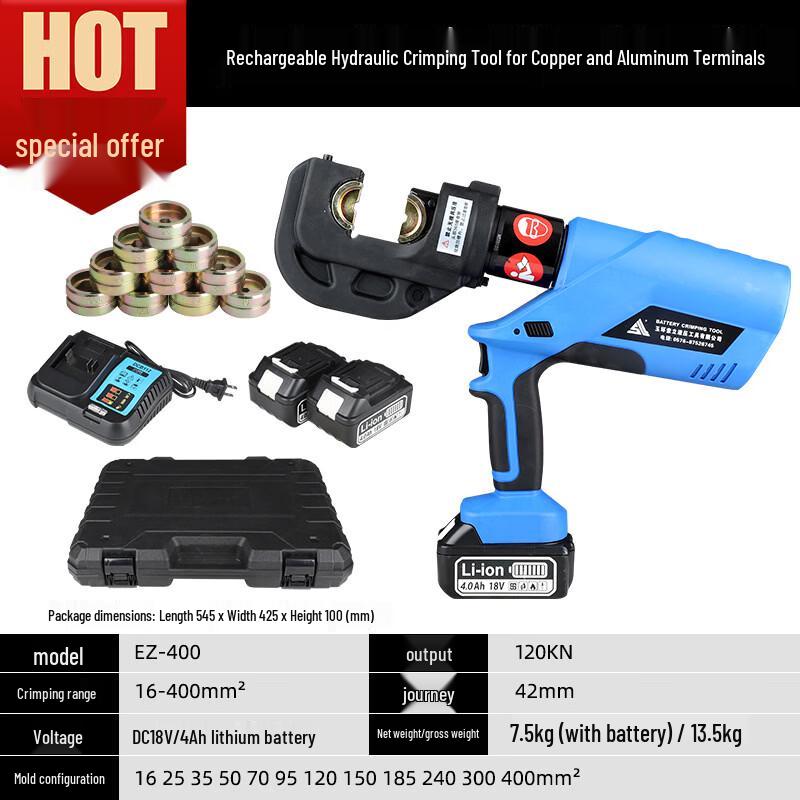 Taiyou EZ-400 Electric Hydraulic Crimping Tool CN Plug (adapter Included)