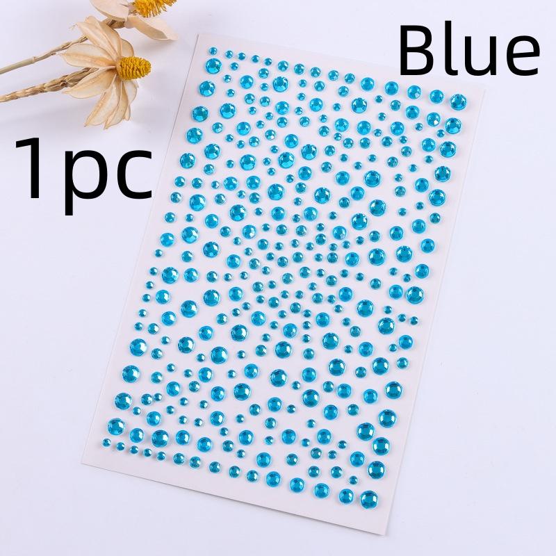 Makeup Diamond Stickers Colorful Sparkling 3D Jewelry Pearls Sticker Eye Face Gem Decor DIY Makeup Decoration for Music Festival
