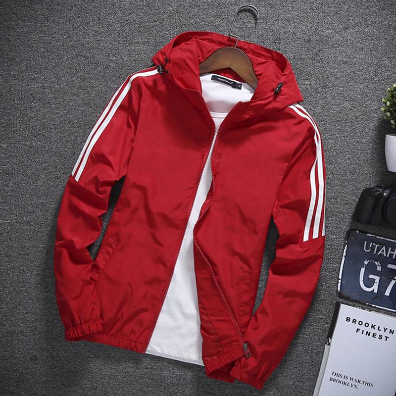 

Men s Spring/Autumn Stand-up Collar Sport Jacket: Thin, Loose, Windproof, Waterproof for Casual Wear & Mountaineering. L 110-120 jin