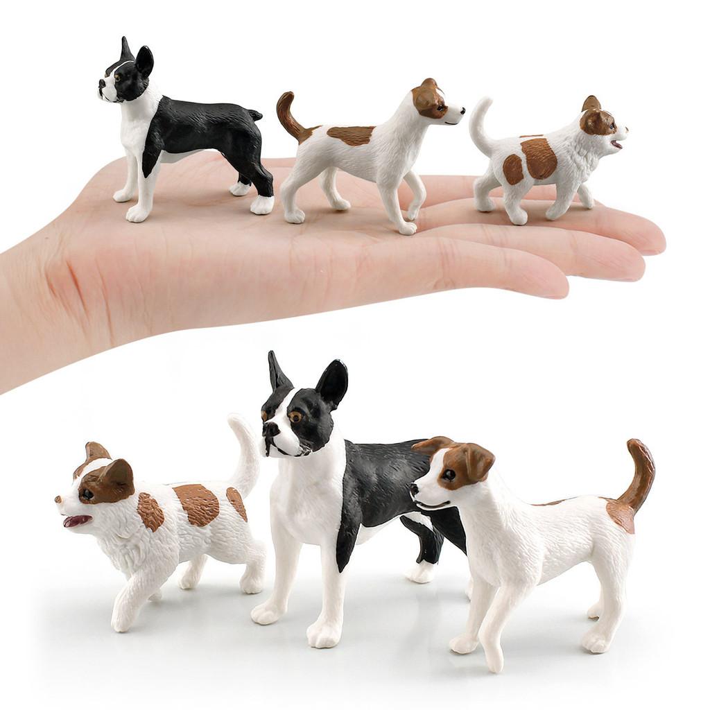 Small Breed Dog Pvc Animal Model Jack Russell Terrier Pet Figurine For Collectors