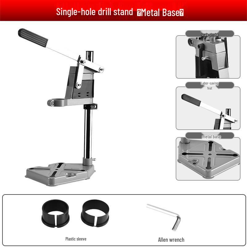

Multifunctional Electric Drill Stand: Handheld to Bench Mini Pistol Drill & Micro Punching Tool for Household Use