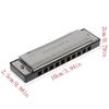 Titanium Copper Core 10 Hole Blues Harmonica Metal Harmonica Key Of C Chromatic Scale Harmonica With Box For Beginner Kids