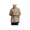 Adidas Originals Solid Color Button Down Long Sleeve Shirt Unisex Shirts Brown HU1231