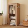 Multi-layer Wardrobe: Metal Coat Rack with Hangers & Storage Shelves for Dorms and Rentals