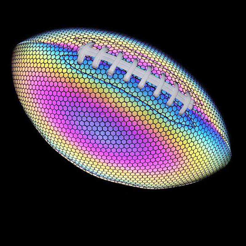 

1 шт. Размер 9 Американский светящийся регбийный мяч для взрослых и молодежи, тренировочный игровой мяч, светящийся, светоотражающий, регбийный мяч стандартного размера
