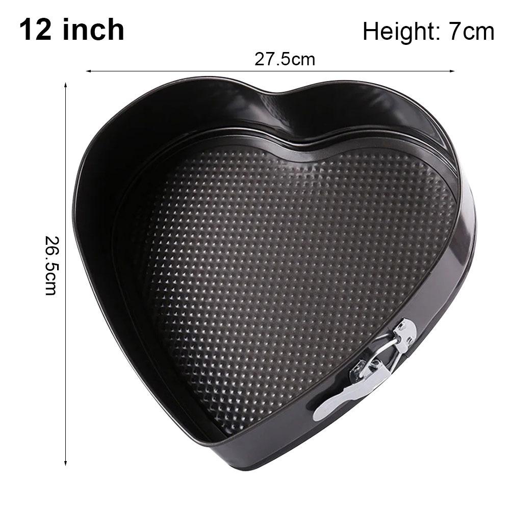 

1 шт. Форма для выпечки торта с антипригарным покрытием из углеродистой стали, прочная форма для выпечки для дома, кухни, пекарни 12 inch