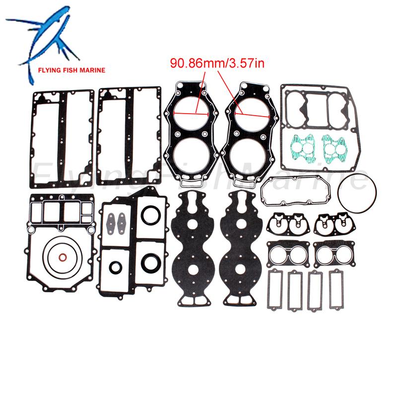 Outboard Motor 6E5-W0001-00/01 6E5-W0001-A3 6E5-W0001-A2/A1/A0 Power Head Gasket Kits for Yamaha V4 100HP 115HP 130HP