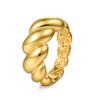 European and American New Twist-shaped Titanium Steel Jewelry Casting Rings European and American