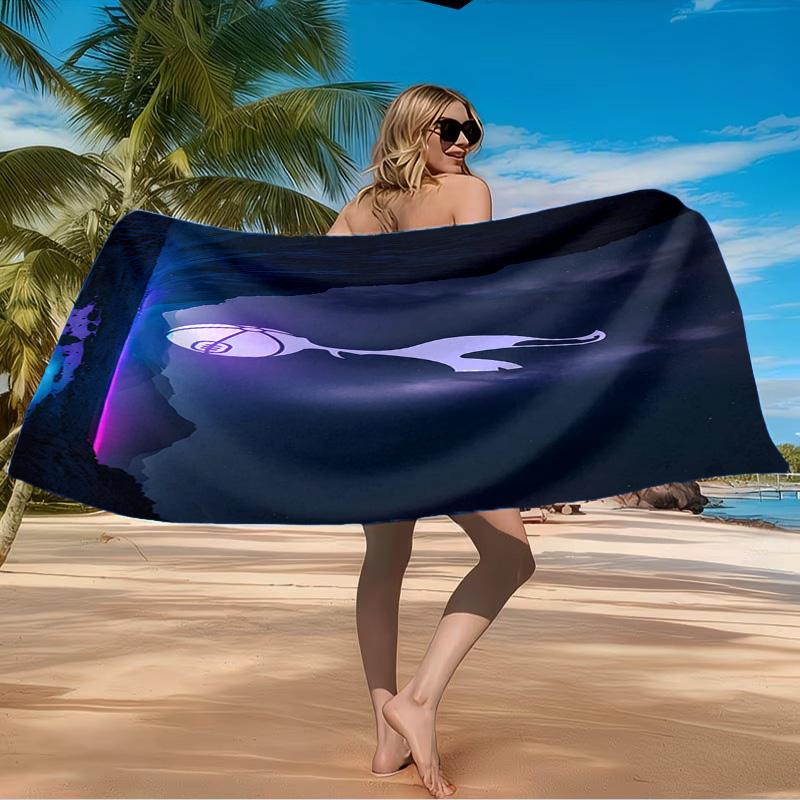 Tottenham Crest Design Beach Towel Microfiber Beach Towel, Lightweight and Quick-Dry, for Summer Travel, Swimming Pool Fan Birthday Gift