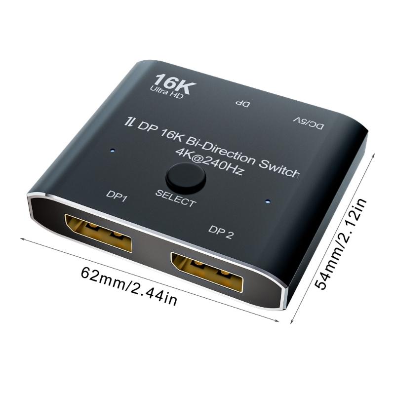 16K  Video Converter Switcher Splitter with 4K@240Hz Bi Directional Switching Capability
