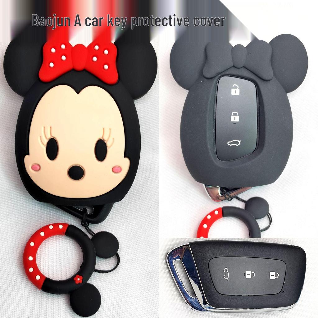 Cat Paw Cartoon Key Cover for Yamaha & Honda Motorcycles