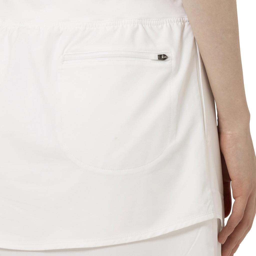 FootJoy Golf Skirt, Elastic Waist, Flared Gathered Skirt, White, Women's, XL, FJW-S25-P08, 34899-XL