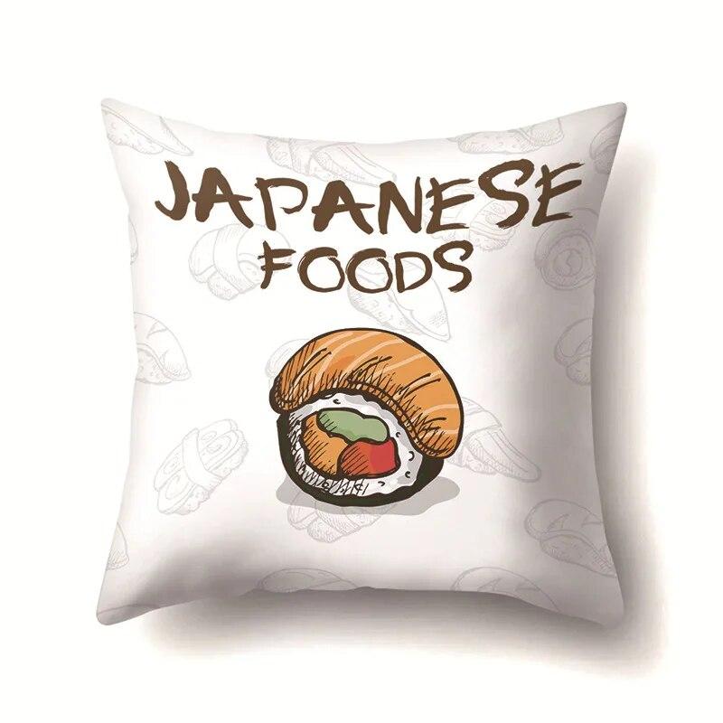 Food Pillow Cover Car Office Cushion  Sofa Bedroom Living Room