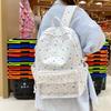 Schoolbag Cute Star Printed Backpack Female Student Large Capacity Lightweight School Bag Korean Version Lace Edge Casual Backpack