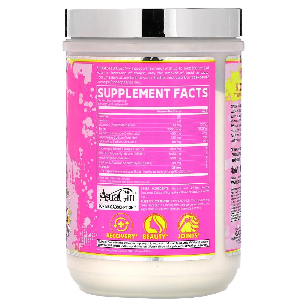 Glaxon, Collagen, Fruit Cereal, 12.7 Oz (360 G)