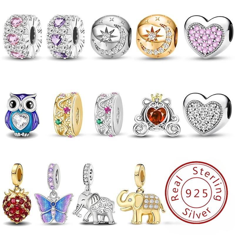 Copper Elephant Pumpkin Car Butterfly Love Heart Diy Pendant Beads Fit Bracelet Making Gift Of High Quality Jewelry