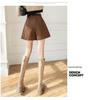 Women's High Waist Corduroy A-line Wide Leg Shorts - Autumn/Winter 2025 Collection