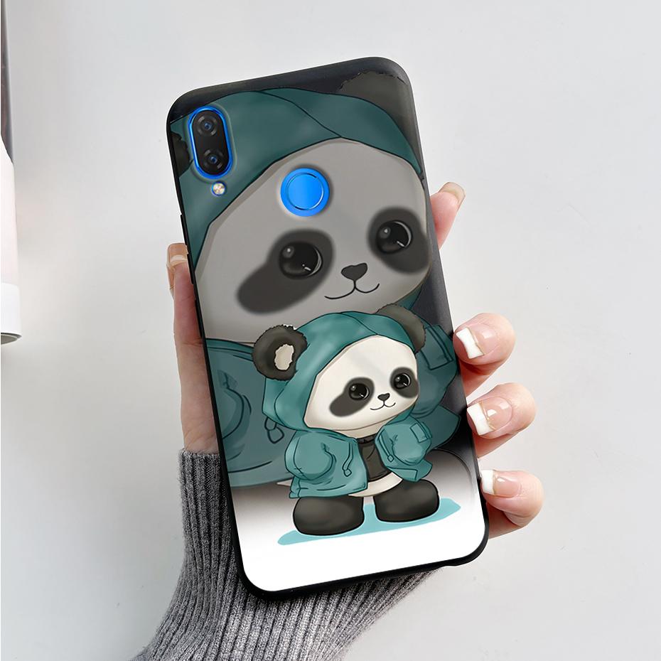 For Huawei Nova 3i Case INE-LX1 INE-LX2 Pandas Cover Soft Silicone Phone Case For Huawei P Smart Plus 2018 Nova3i Fundas Bumper
