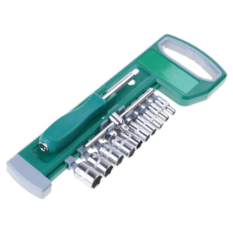 

652F Ergonomic Nonslip Grip Adjustable Ratcheting Wrench Full Sockets Accessory Pack for Mechanics and Craftsmen