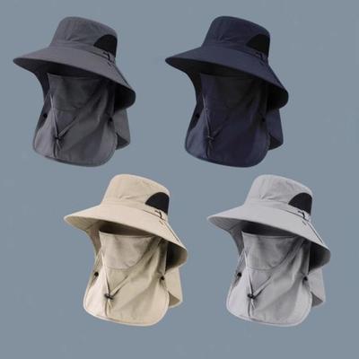 Leisure Face Covering Sunshade Hat Sunscreen Insect Proof Cap New Fishing Hat Men's