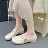 Autumn and winter French flat-bottomed small fragrant new simple retro soft-soled Mary Jane single shoes