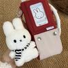Kawaii Miffy Cute Plush Pendant Cartoon Rabbit Winter Series Snowman Versatile Backpack Decoration Key Chain Girl Festival Gift