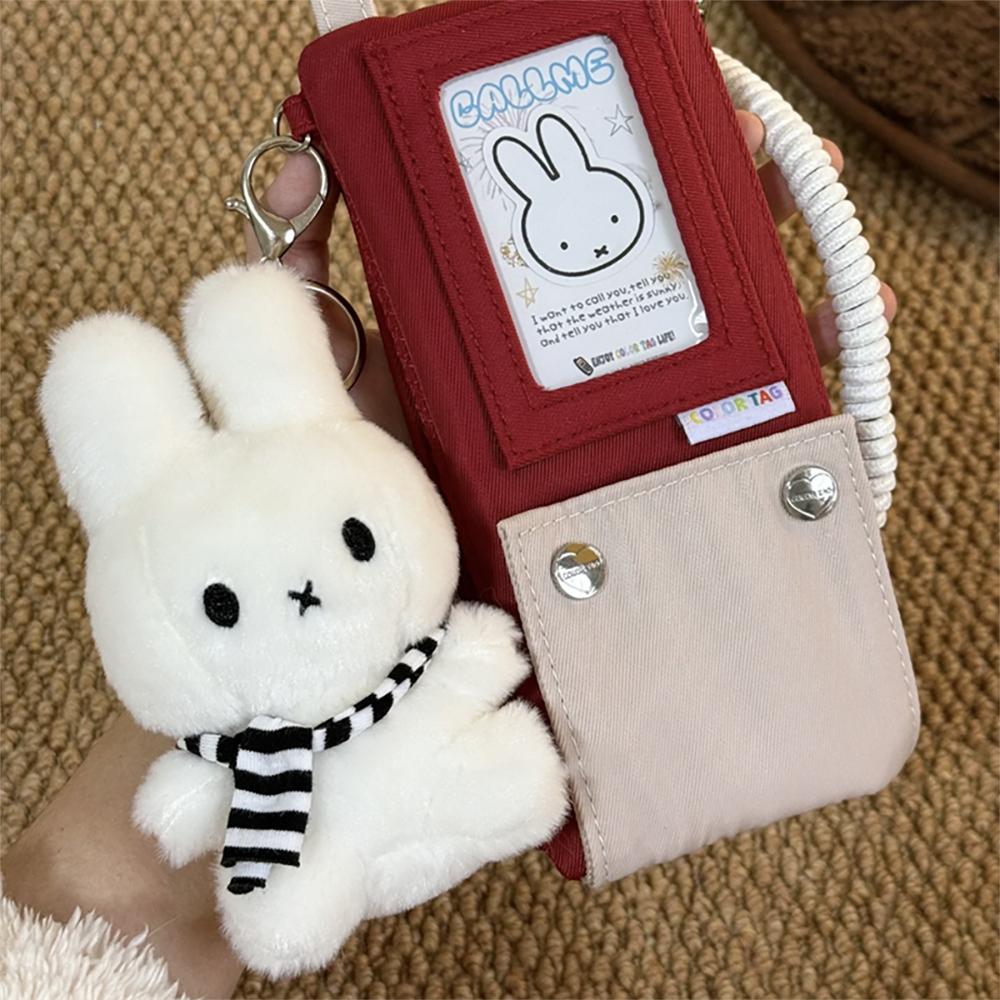 Kawaii Miffy Cute Plush Pendant Cartoon Rabbit Winter Series Snowman Versatile Backpack Decoration Key Chain Girl Festival Gift