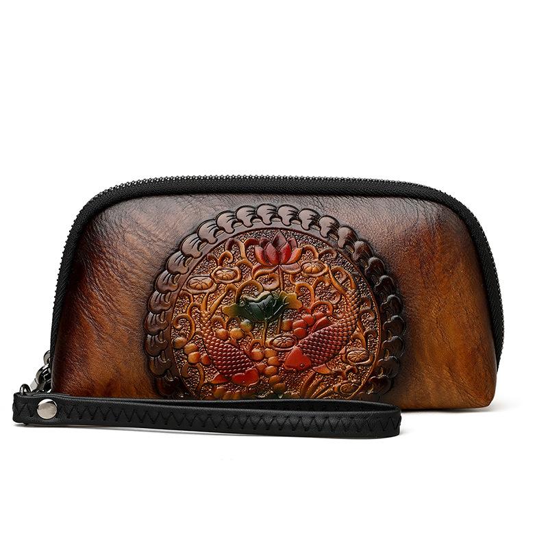 

Printed Wallet, Dinner Handbag, Ethnic Style, Middle-aged and Elderly Mother Bag, Commuting Phone Key Bag, Temperament Handbag