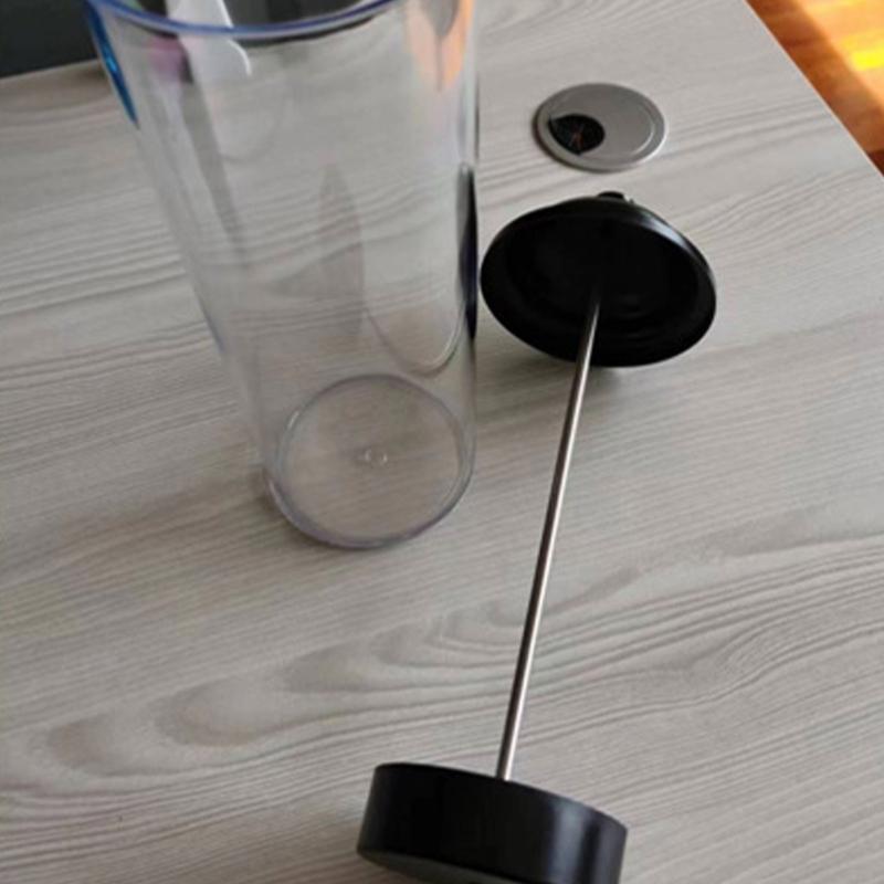 Practical Clear Straw Holder with Dustproof Lid Convenient Plastic Beverages Drinking Straw Dispenser Chopsticks Holder