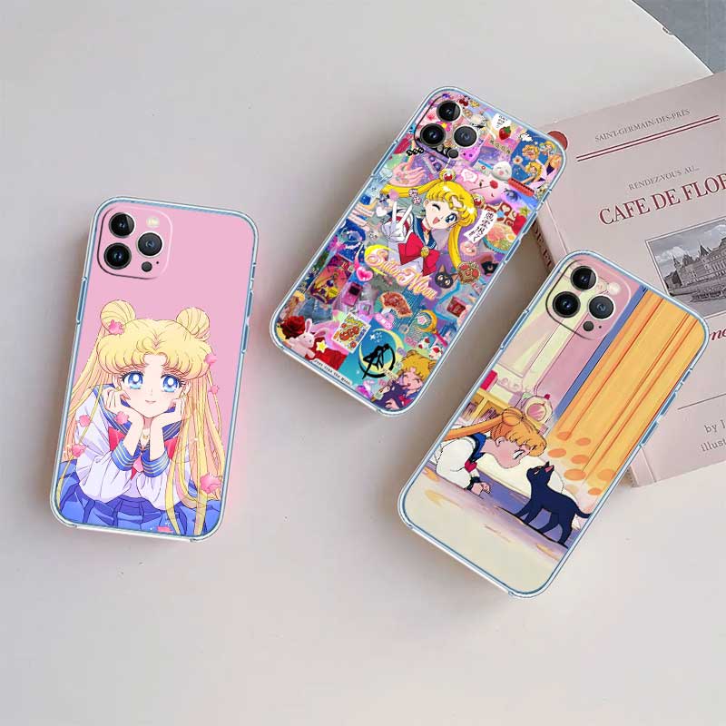 RE50 S-Sailors M-Moons Transparente Handyhülle für Motorola Moto G7 G8 G9 G84 G85 G73 G24 G15 Z2 Play Power Plus