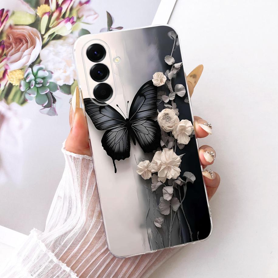 Case For Samsung Galaxy A37 5G Cover SM-A376B Popular Flower Soft Slim Silicone Cover For Samsung A57 A17 2025 A576B A176B Funda