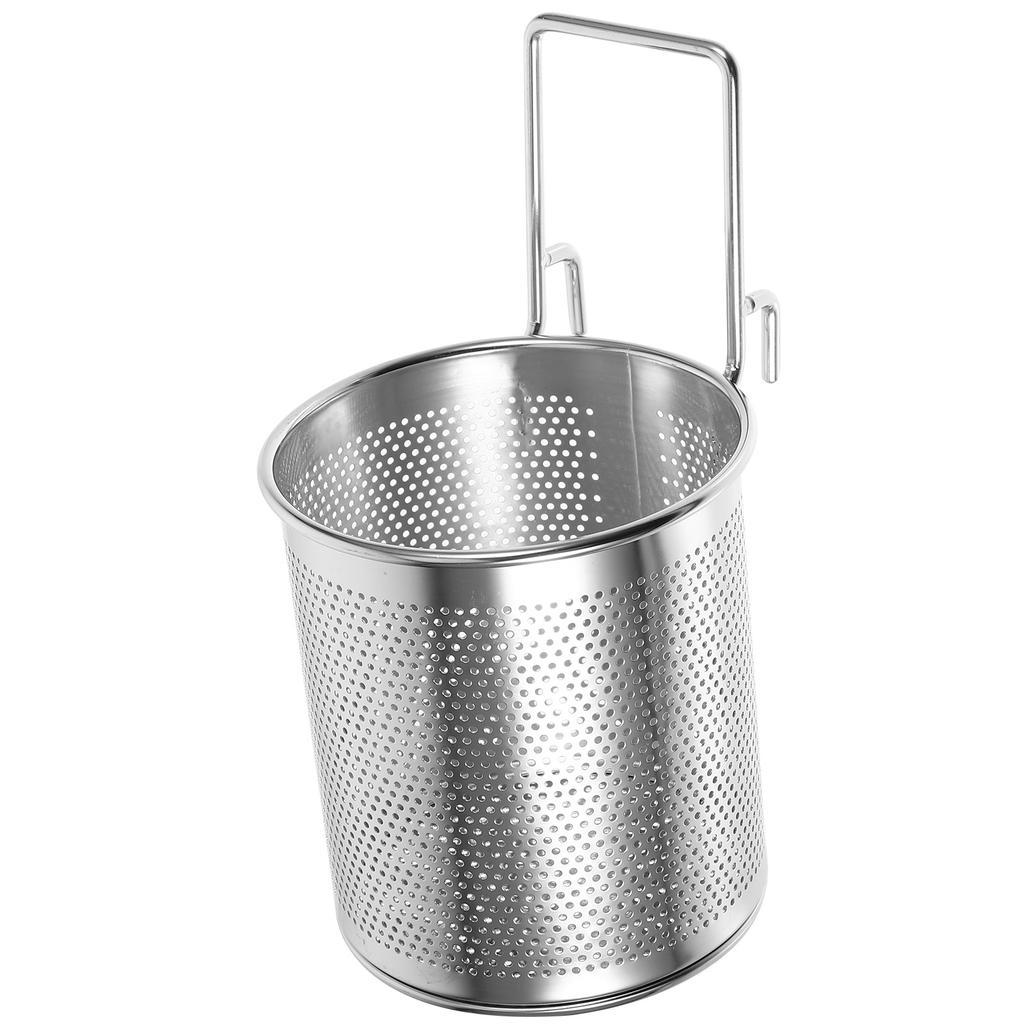 Large Fryer Basket Strainer Hot Pot Hook Slip Through The Net Crisps Hot-pot Stainless Steel