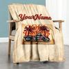 Harley-davidson Motorcycles Personalized Text Blanket Multi-purpose Personalized Blanket Ultra-Soft Throw For Office Bedding Chair Sofa