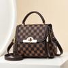 New Trendy and Personalized Women's Handbag with Contrasting Colors, Single Shoulder Crossbody, Hand-held Small Square Bag