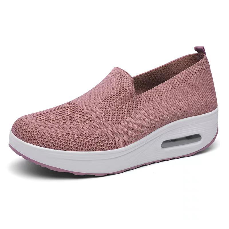 Sneakers da Donna 2025 con Suola Spessa, Ammortizzate ad Aria, in Rete, Slip-On per Aumento dell'Altezza