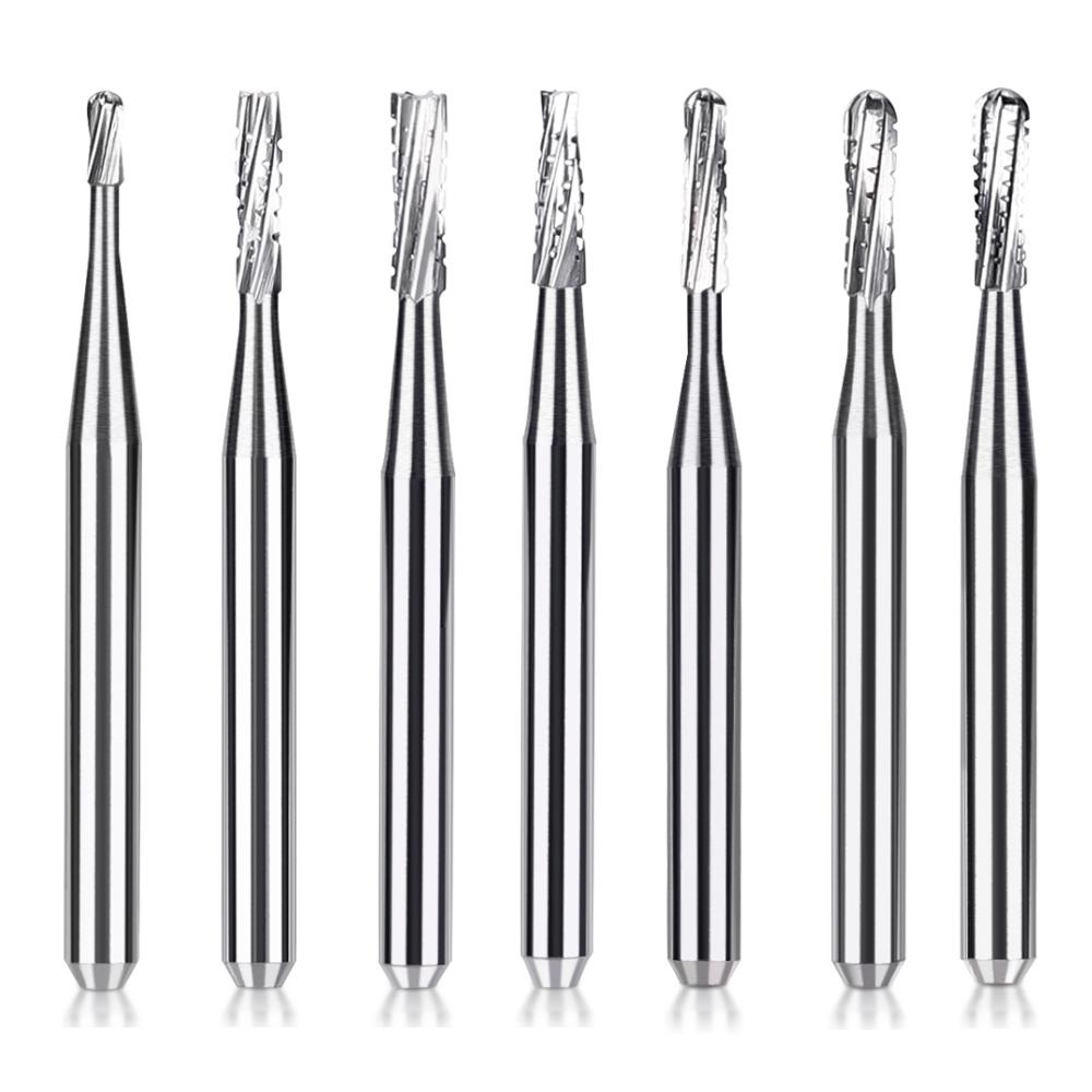 10Pcs/Box Dental Tungsten Carbide Bur Drill Fg 1/2/3/4/5 Round 1.6Mm For High Speed Handpiece Dentistry Burs