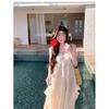 Neck Dress Women's Summer Seaside Halter Long Dress Super Fairy Temperament Loose a Word Skirt Holiday Style