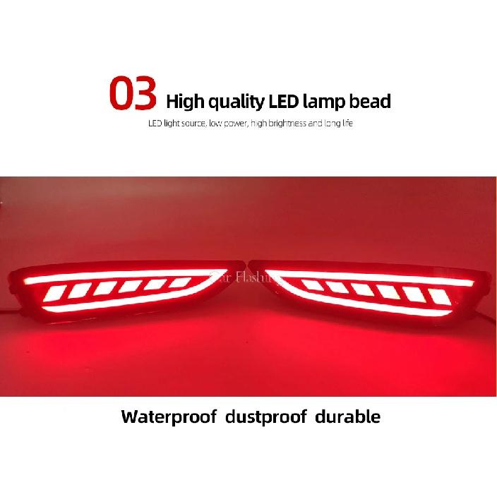 2PCS Car Tail Light LED Brake Light Taillight For Hyundai Accent Hatchback 2012 2013 2014 2015 2016 2017 Rear Bumper Lamp