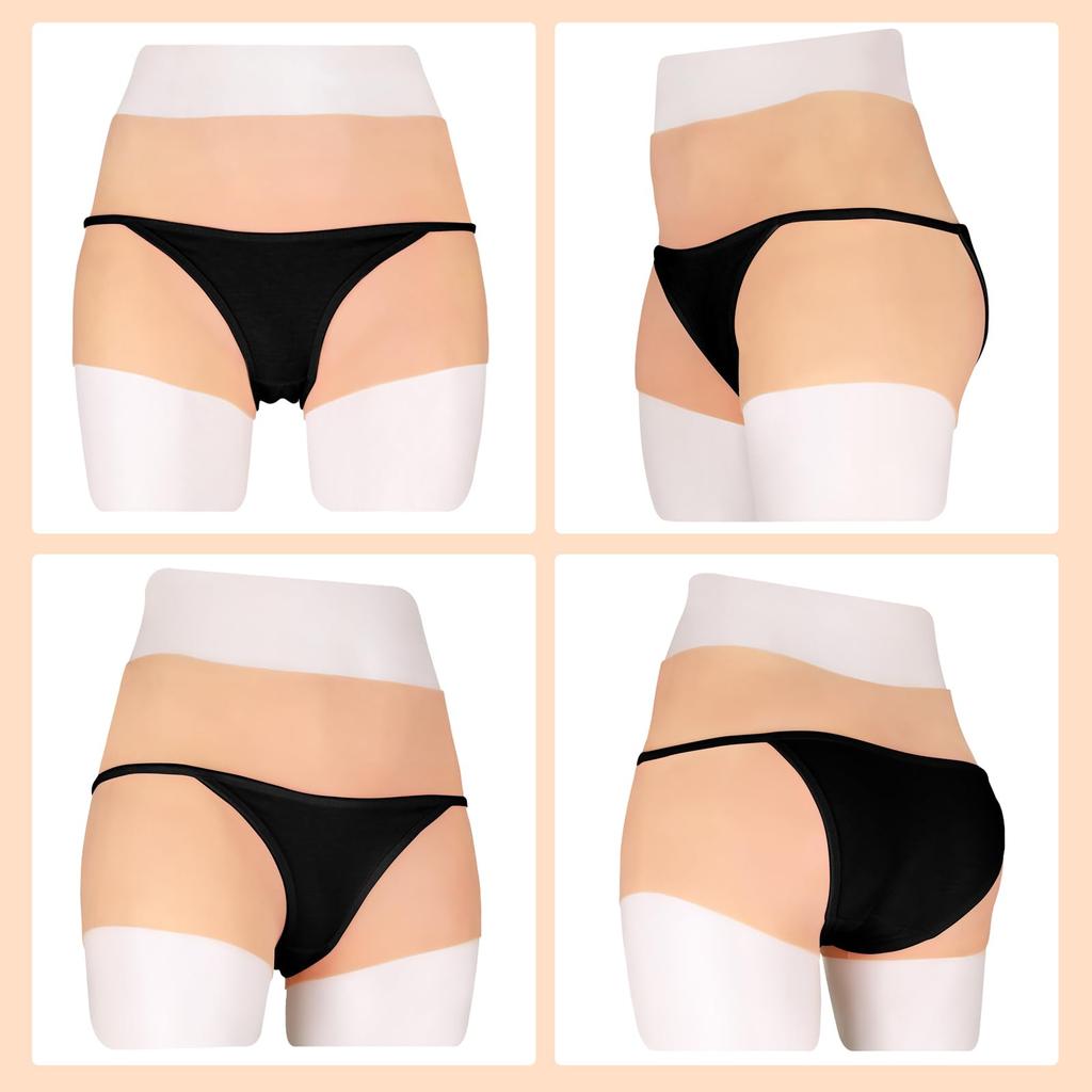 Silicone with Shorts Sex Cosplay [TEYVIYI] Pants, Insertable, Urethra, Crossdressing, Boys' Daughters, Style, Feminization, Change, (Shorts, White)