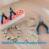 3 Pieces Multifuntional Jewelry Tool Set Jewelry Pliers Set Round Nose Pliers for Professional Crafting and Repairs